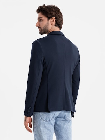 Coupe regular Veste de costume Ombre en bleu