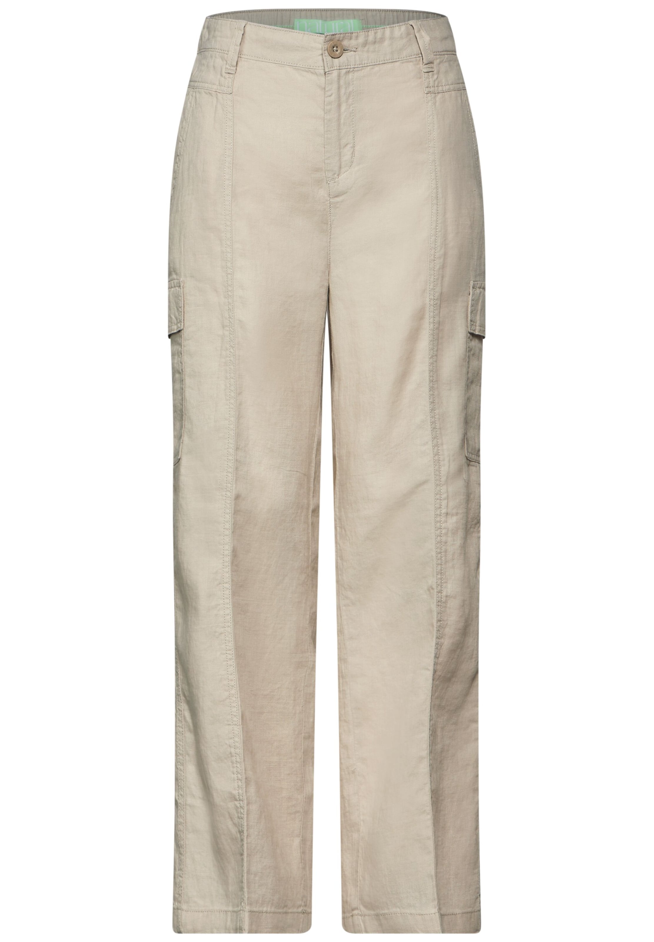 STREET ONE Regular Cargohose in Beige: Vorderseite