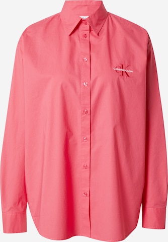 Calvin klein pink 2024 blouse