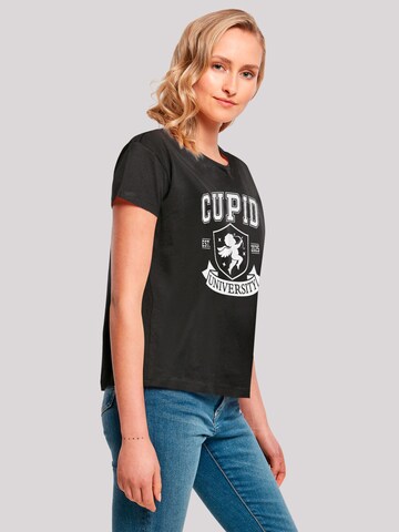 T-shirt 'Cupid University Valentinstag' F4NT4STIC en noir