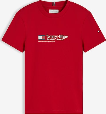Maglietta 'BRAND LOVE' di TOMMY HILFIGER in rosso: frontale