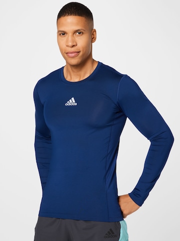 ADIDAS SPORTSWEAR Performance Shirt 'Compression' in Blue: front