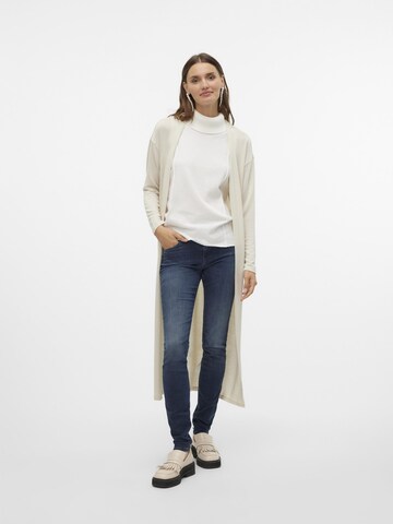 VERO MODA Knit cardigan 'BRIANNA' in White: front