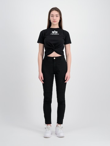 melns ALPHA INDUSTRIES T-Krekls