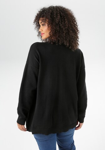 Aniston Pullover in Schwarz