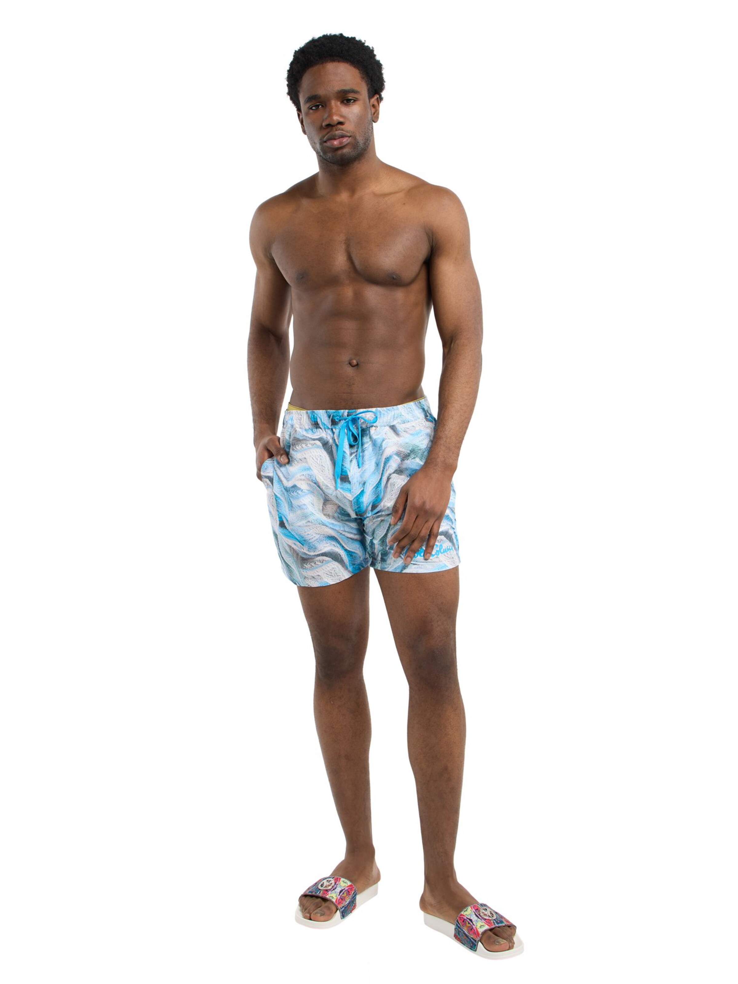 Carlo Colucci Badehose 'Ferrazin' in Blau