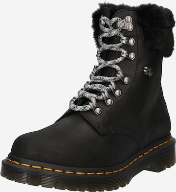 Dr. Martens - Botines con cordones 'Serena' en negro: frente