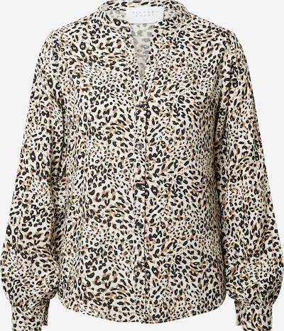 SISTERS POINT Blouse 'MAIDA' in de kleur Bruin / Zwart / Wit, Productweergave