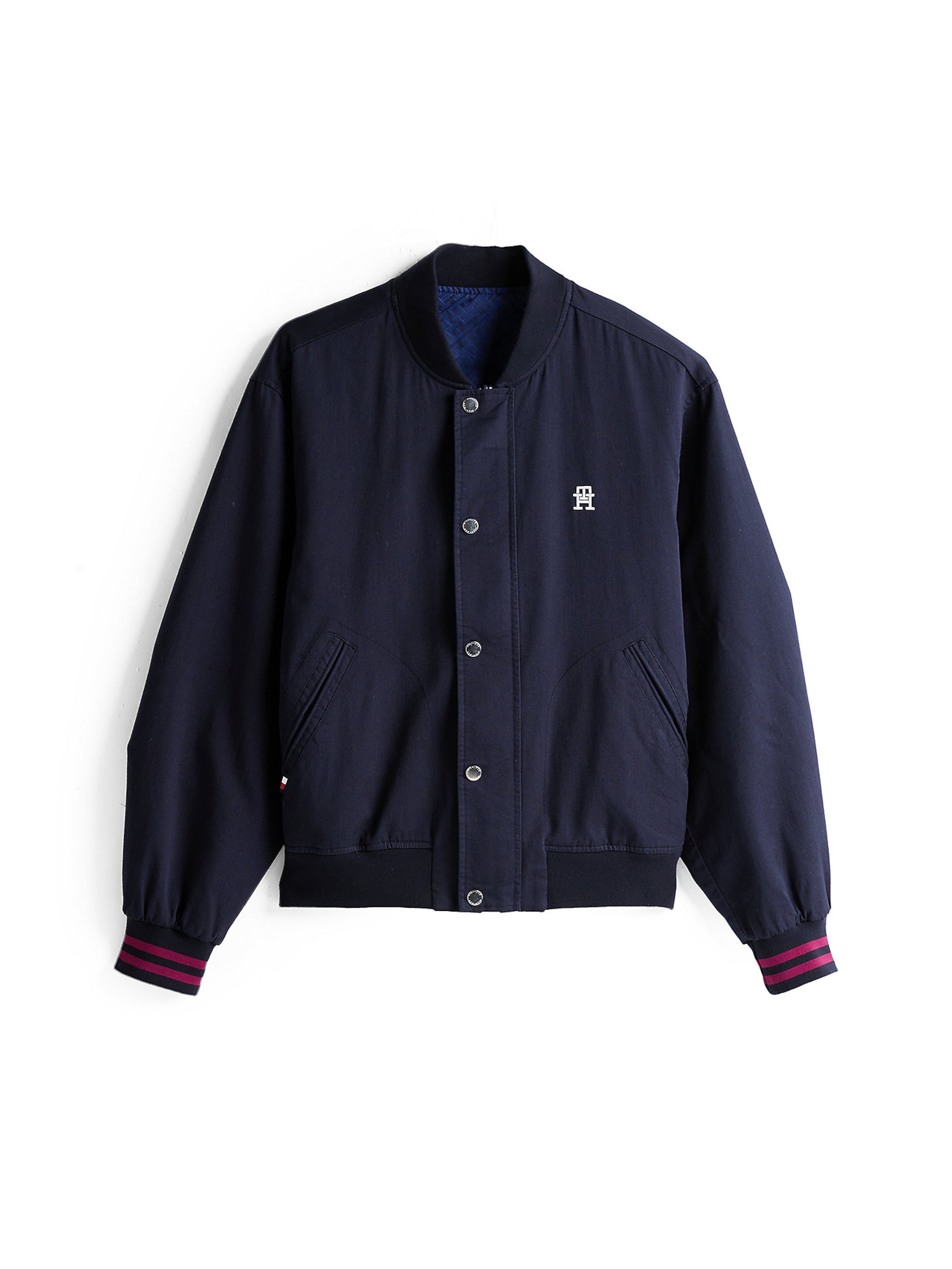 TOMMY HILFIGER Jacke in navy / rot, Produktansicht