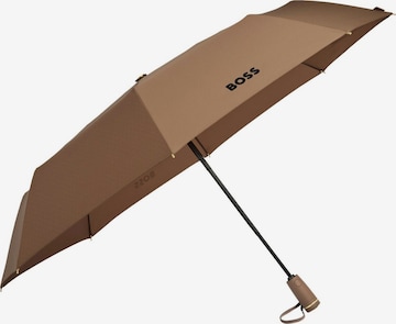 BOSS Regenschirm 'Pocket umbrella Double B' in Braun: Vorderseite