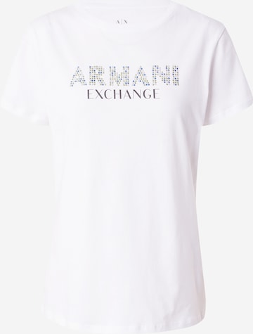 Tricou de la ARMANI EXCHANGE pe alb: față