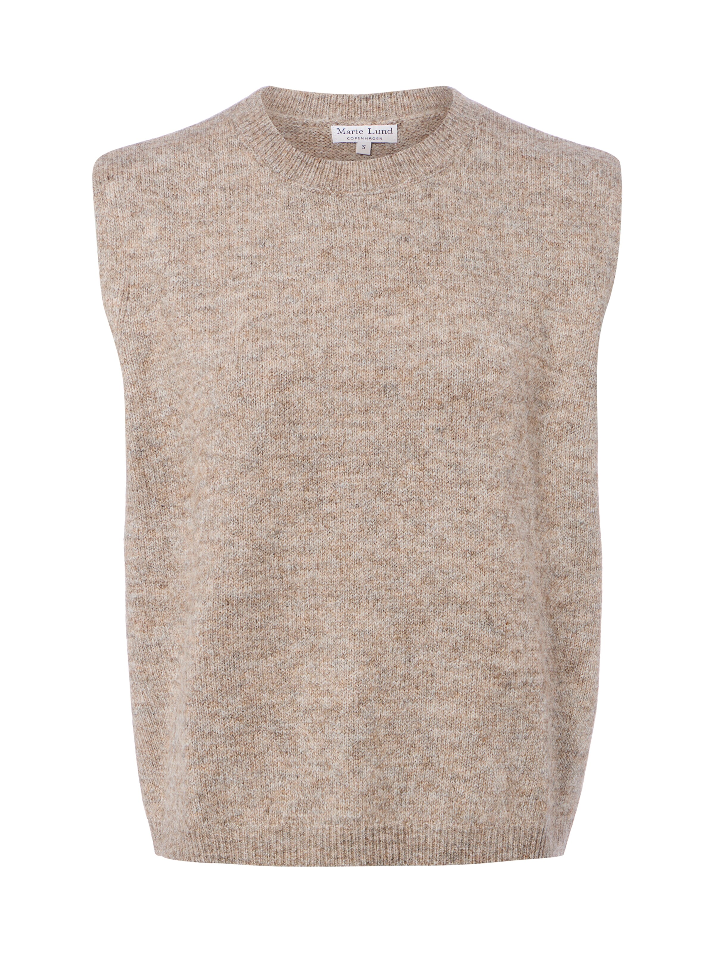 Cardigan Marie Lund en beige : devant