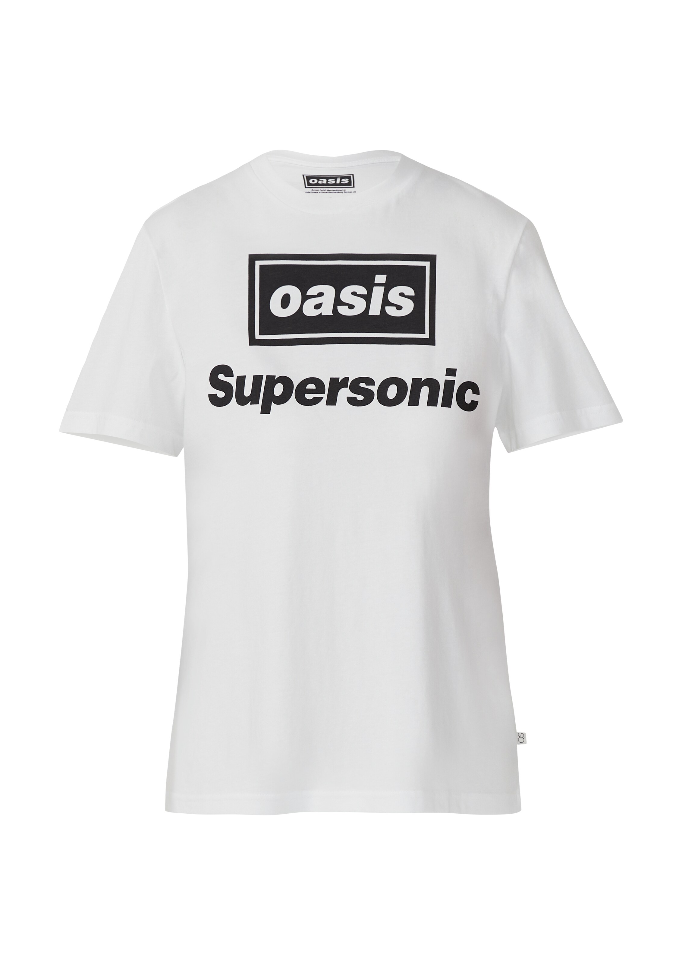 T-shirt 'Oasis' QS en blanc : devant