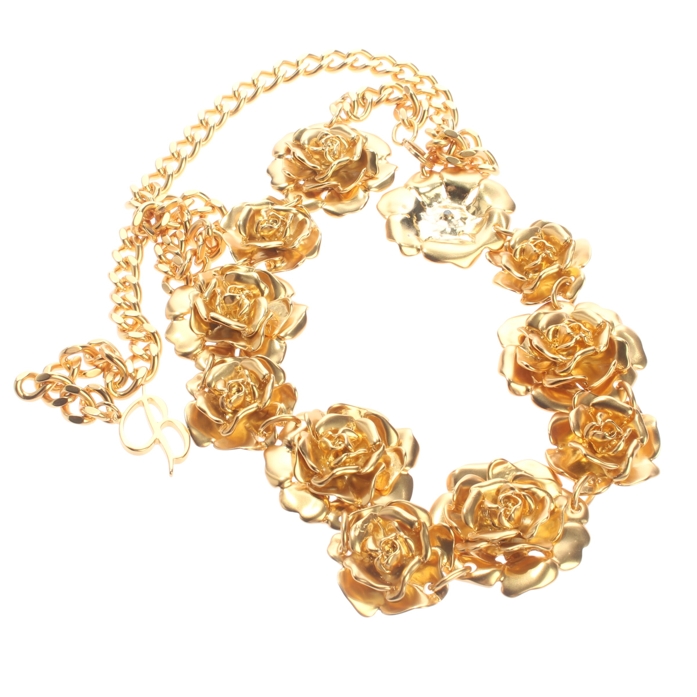 Blumarine Belt in L in Silver: front