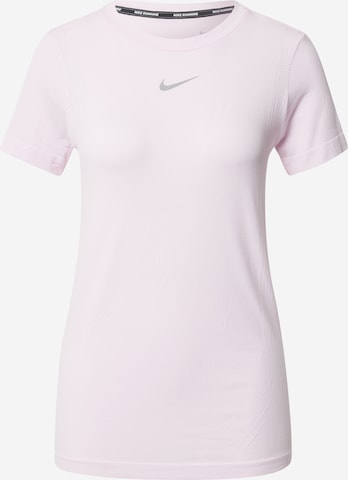 rožinė NIKE Sportiniai marškinėliai 'Infinite': priekis