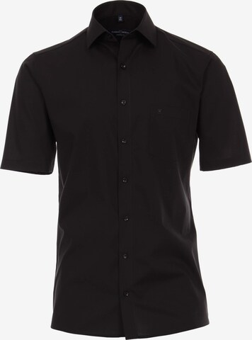 CASAMODA Regular fit Button Up Shirt in Black: front