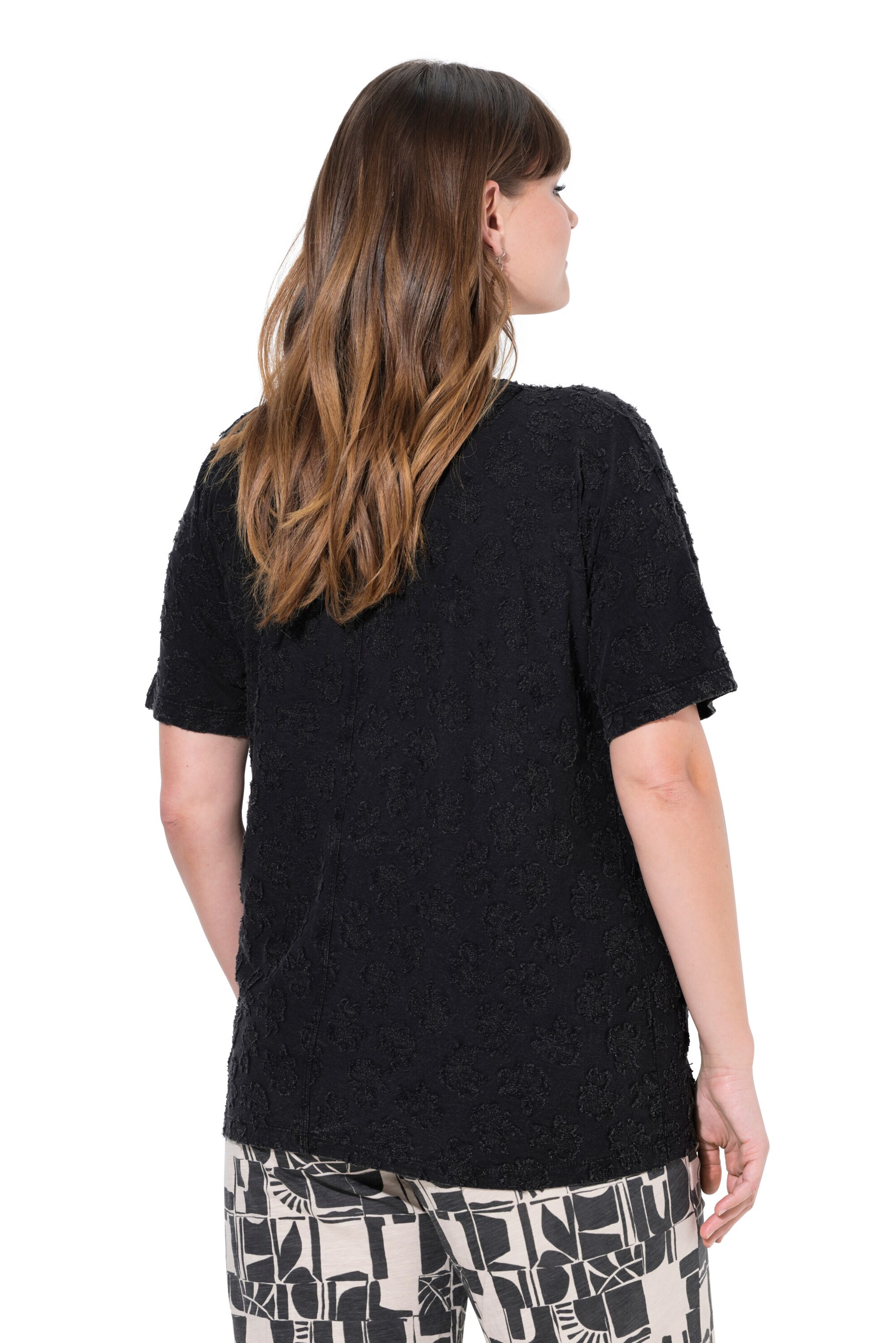 Ulla Popken Shirt in Zwart