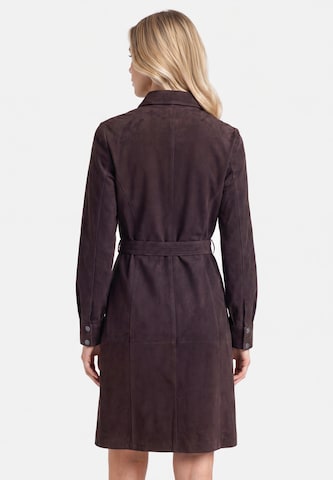 Robe-chemise DreiMaster PREMIUM en marron