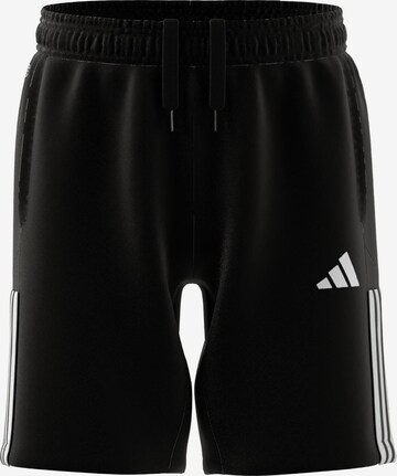 ADIDAS SPORTSWEAR Loose fit Workout Pants 'Tiro 23 Competition Downtime' in Black: front
