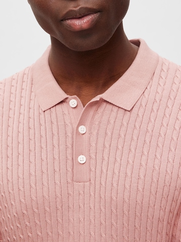 SELECTED HOMME Sweater 'Madden' in Pink