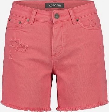 rožinė KOROSHI Prigludęs Džinsai: priekis