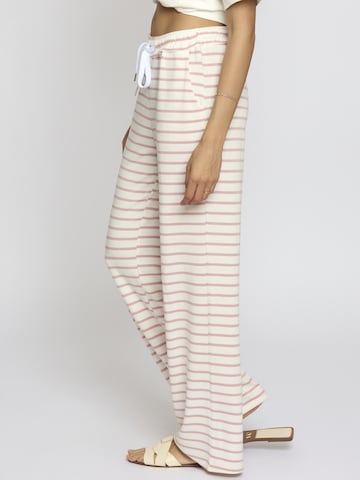 Wide Leg Pantalon 'Sveaa' Lilavie en rose