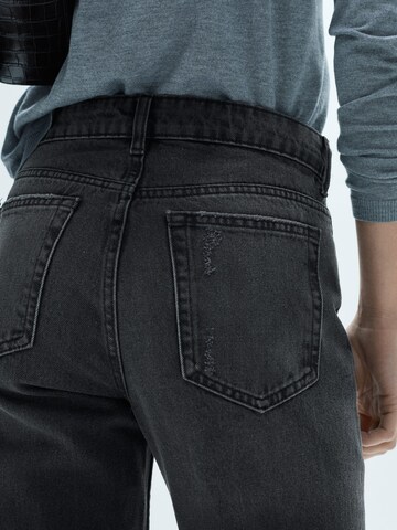 MANGO Regular Jeans 'BLANCA' in Schwarz