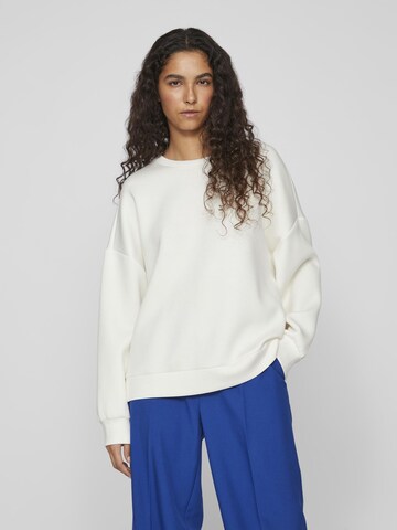 Sweat-shirt VILA en blanc : devant