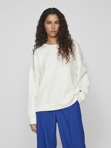 VILA Sweatshirt in White: front