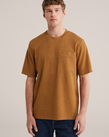 Tricou de la WE Fashion pe albastru: față