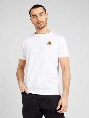 Hackett London T-Shirt 'HERITAGE' in Weiß: predná strana