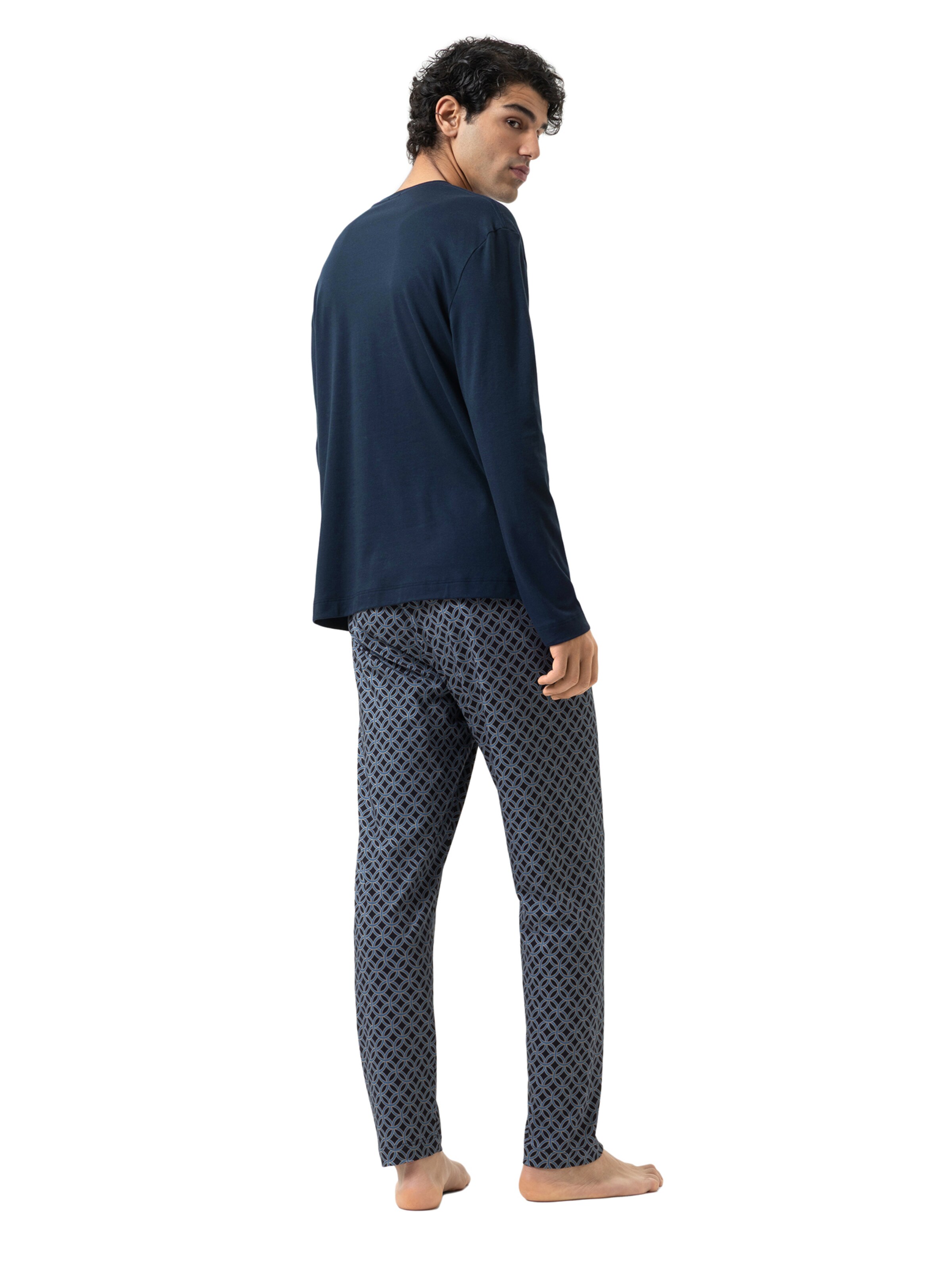 Mey Pajamas long in Blue