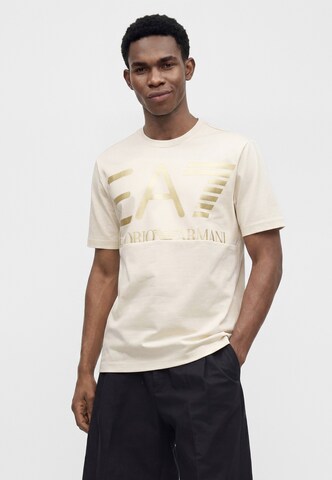 EA7 Emporio Armani Funkcionalna majica | bela barva: sprednja stran