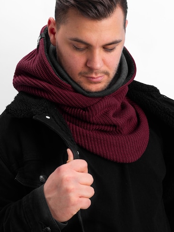 Manufaktur13 Scarf 'Hooded Loop' in Red