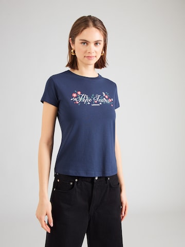 Pepe Jeans Tričko – modrá: přední strana