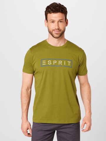 ESPRIT Shirt in Groen: voorkant