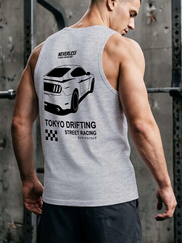 Neverless Shirt 'Tokyo Drifting' in Grey