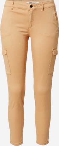 Skinny Pantalon cargo 'Cole Mirinda' ONLY en marron : devant