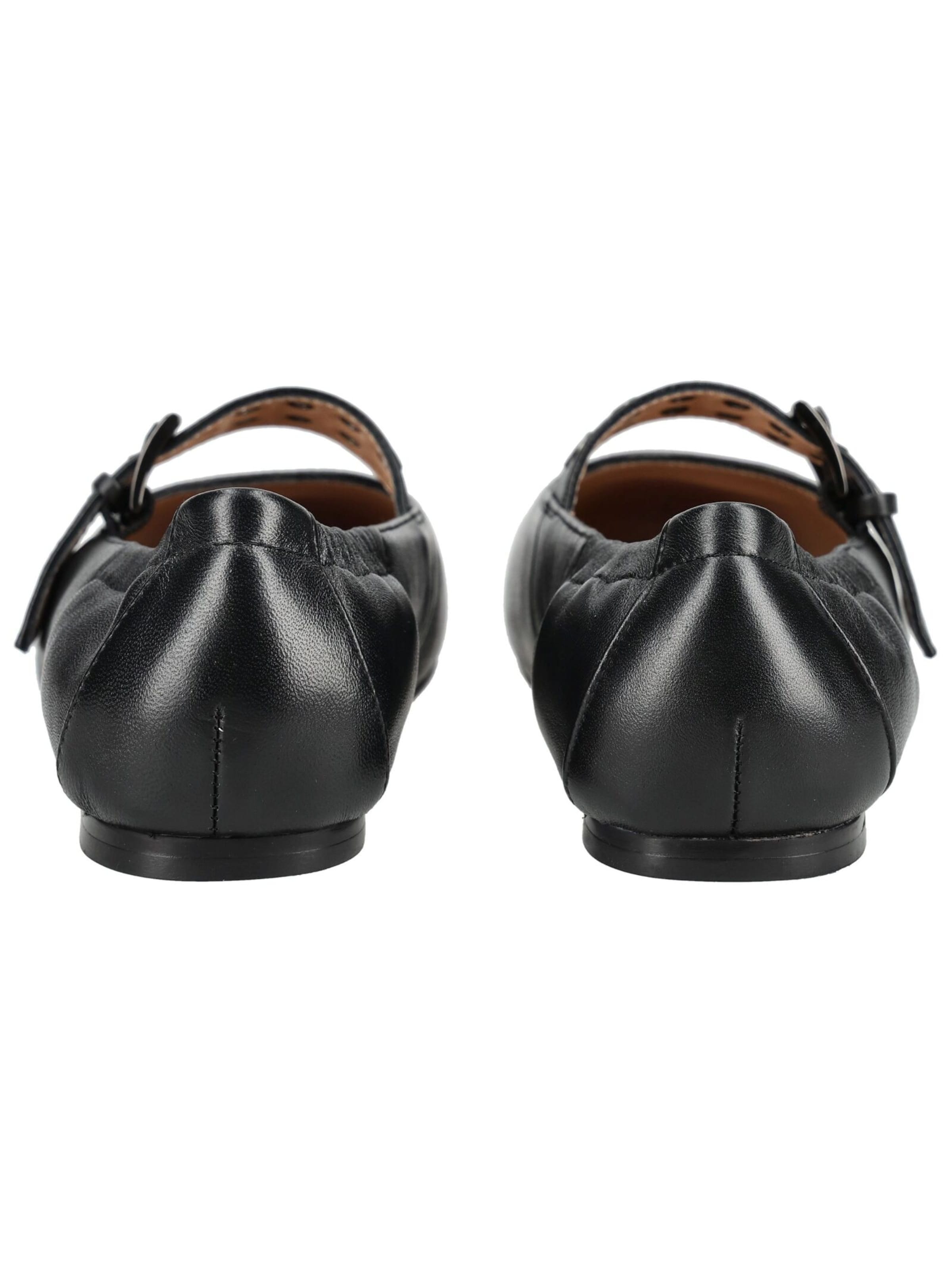 Ballerines à lanières Regarde le Ciel en noir