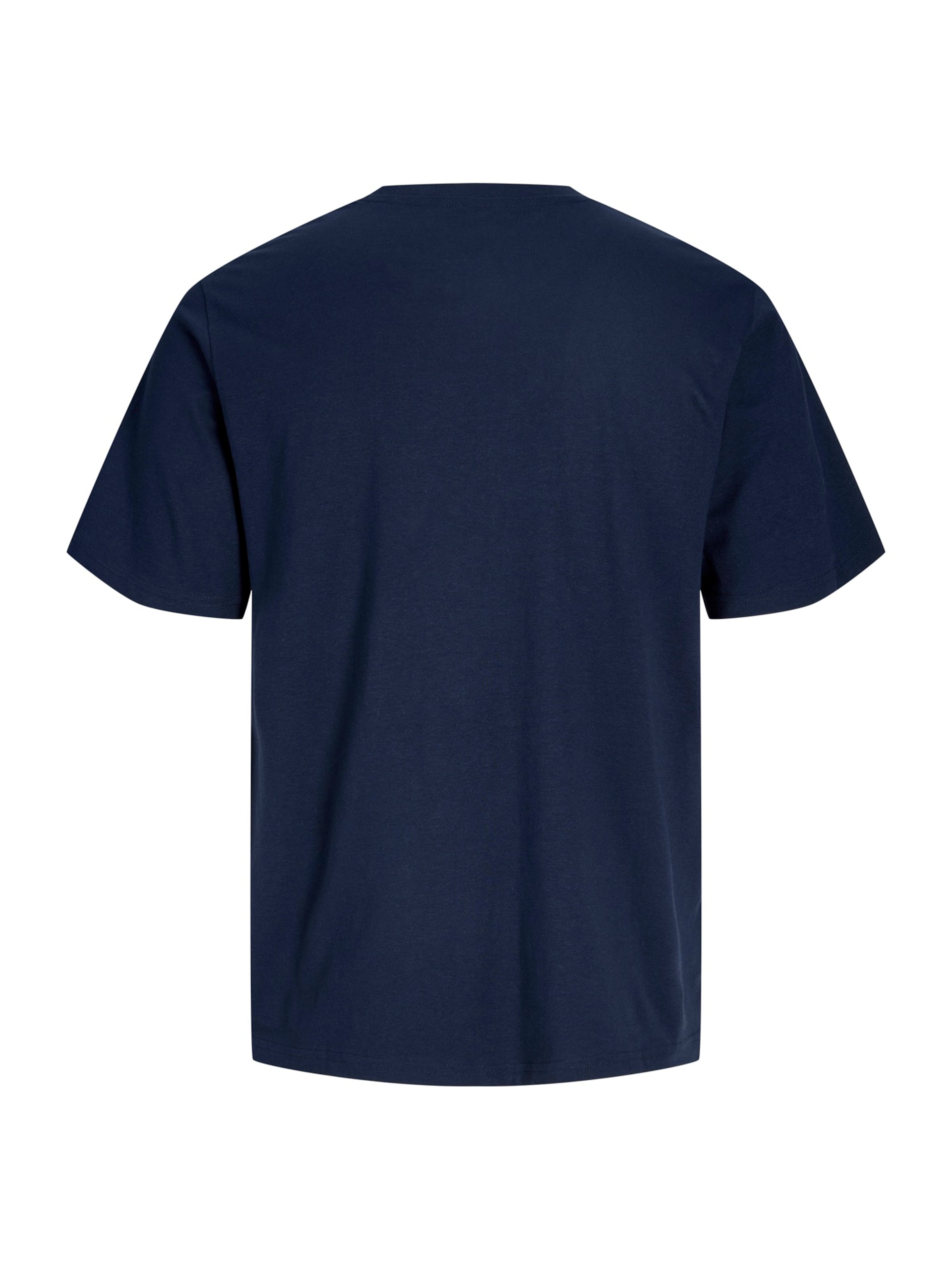 Jack & Jones Plus Tričko 'JJXMAS FUN' – modrá