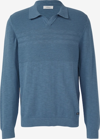 s.Oliver Trui in Blauw: voorkant