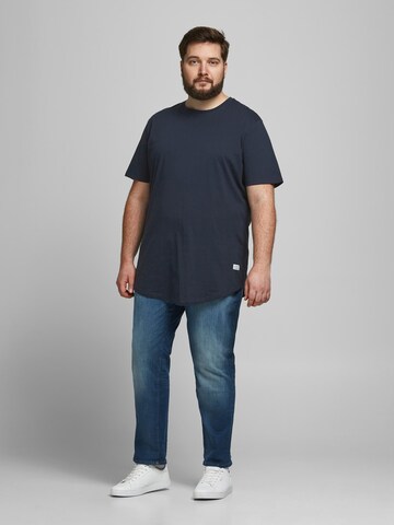 T-Shirt 'Noa' Jack & Jones Plus en bleu