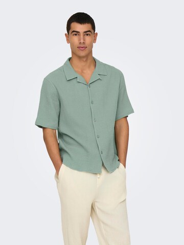 Only & Sons Loose fit Trousers 'ONSSINUS' in White: front