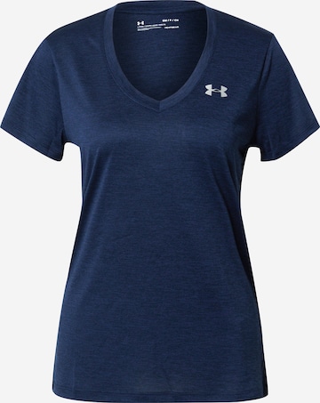 T-shirt fonctionnel UNDER ARMOUR en bleu : devant