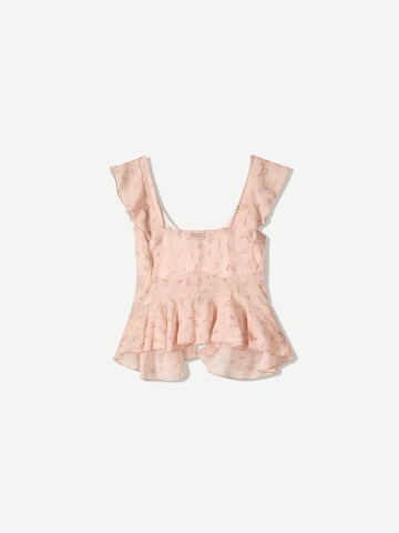 Bershka Blusentop in Mischfarben
