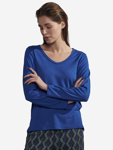 ESSENZA Pajama Shirt 'Eva' in Blue