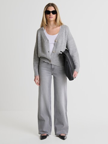 BIG STAR Knit cardigan 'Kardila' in Grey
