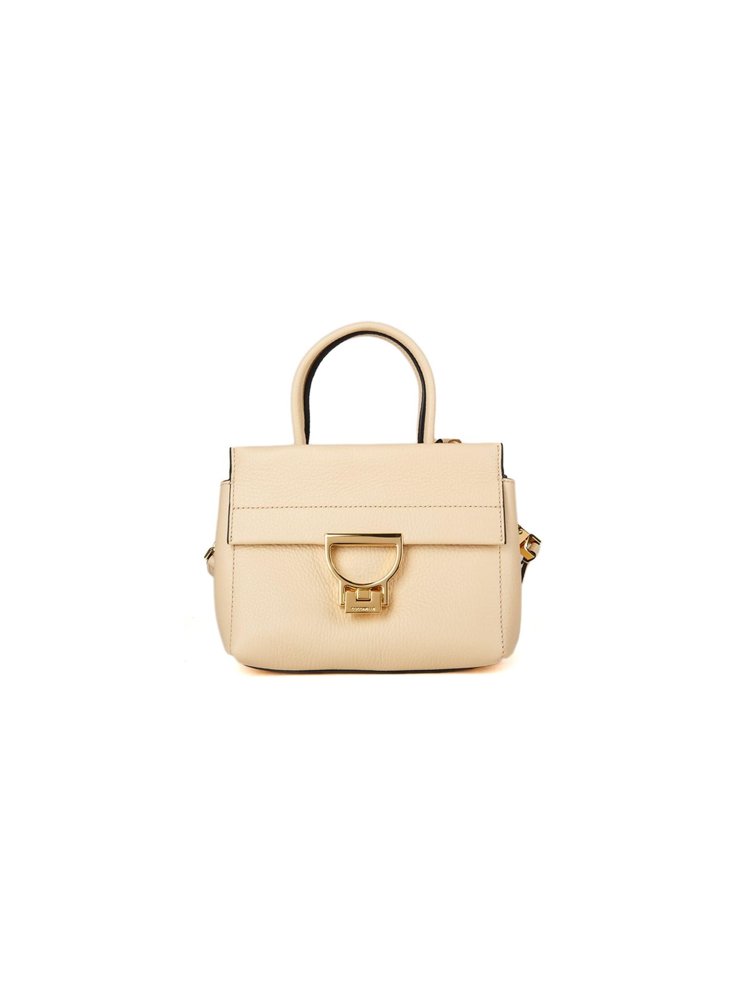 Coccinelle - Bolso de mano en beige: frente