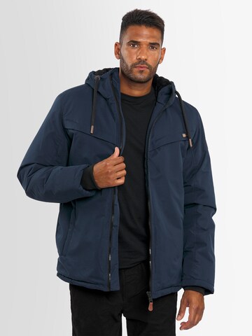 Alessandro Salvarini Winter Jacket in Blue: front