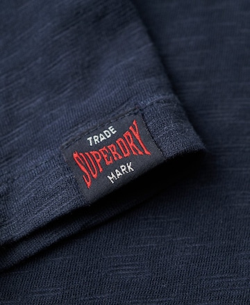 T-Shirt 'Athletic College' Superdry en bleu